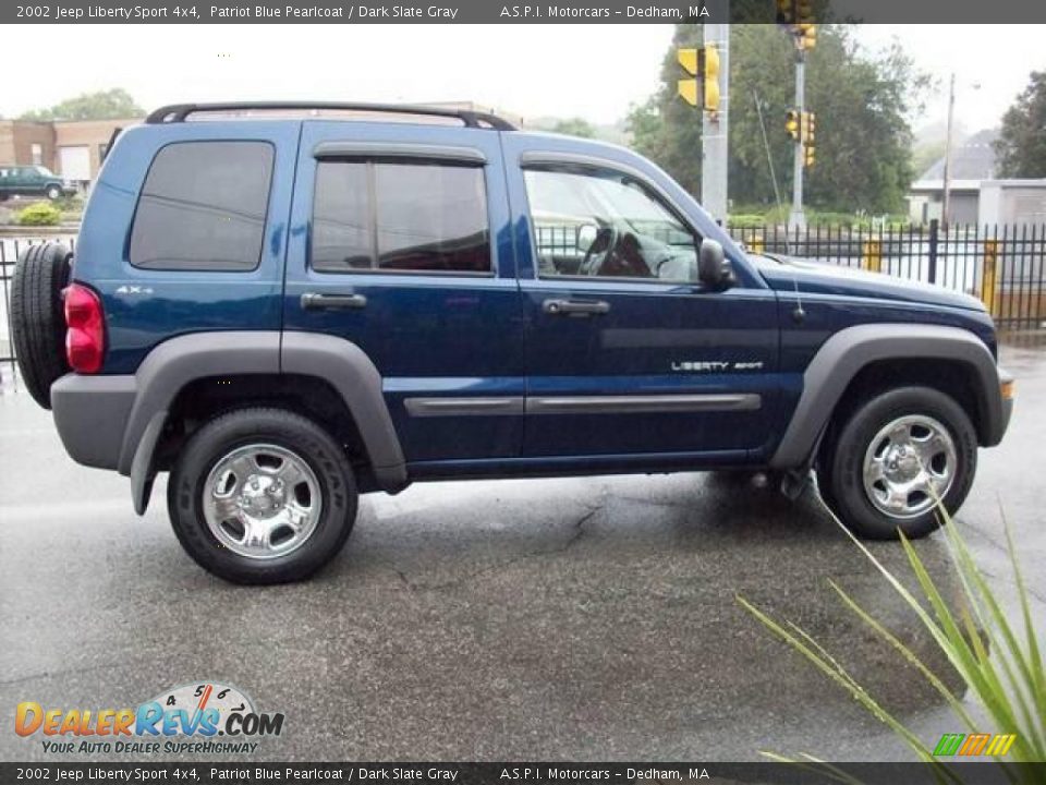 2002 Jeep Liberty Sport 4x4 Patriot Blue Pearlcoat / Dark Slate Gray Photo #6