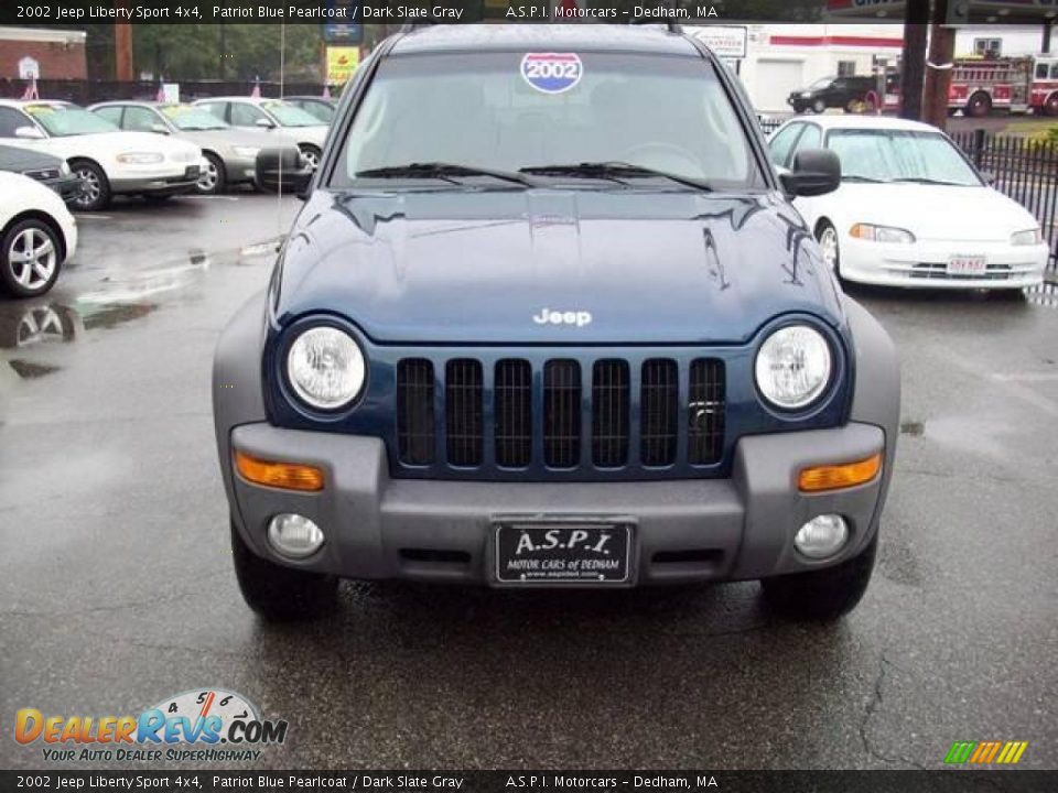 2002 Jeep Liberty Sport 4x4 Patriot Blue Pearlcoat / Dark Slate Gray Photo #8
