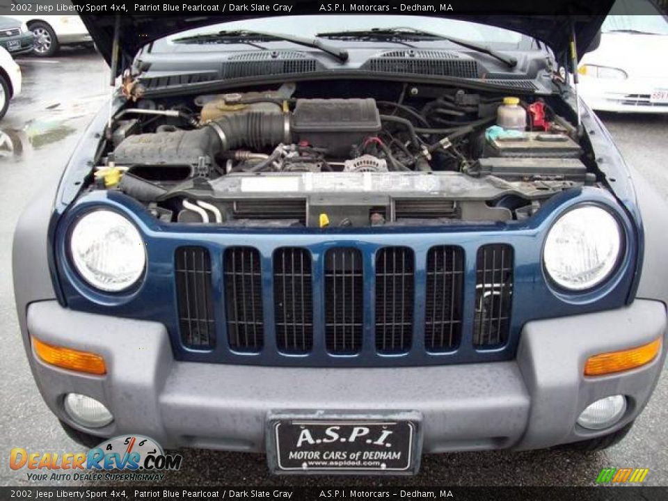 2002 Jeep Liberty Sport 4x4 Patriot Blue Pearlcoat / Dark Slate Gray Photo #9