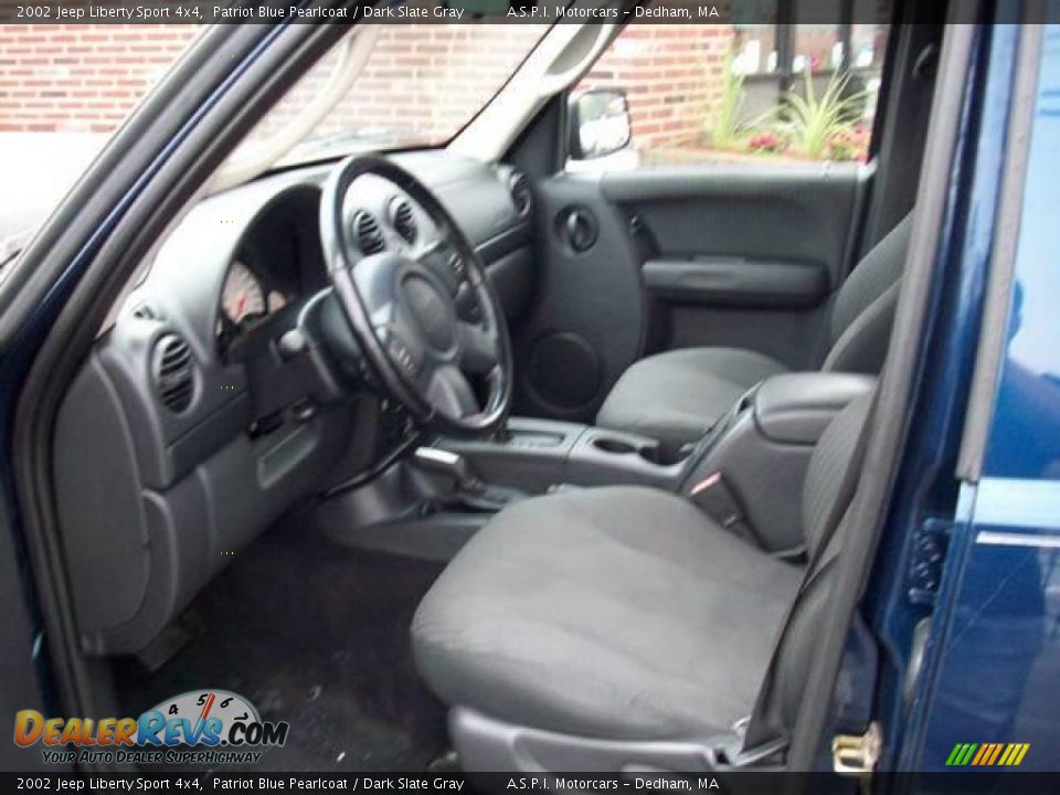 2002 Jeep Liberty Sport 4x4 Patriot Blue Pearlcoat / Dark Slate Gray Photo #10
