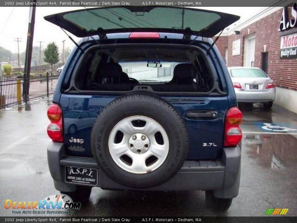 2002 Jeep Liberty Sport 4x4 Patriot Blue Pearlcoat / Dark Slate Gray Photo #13