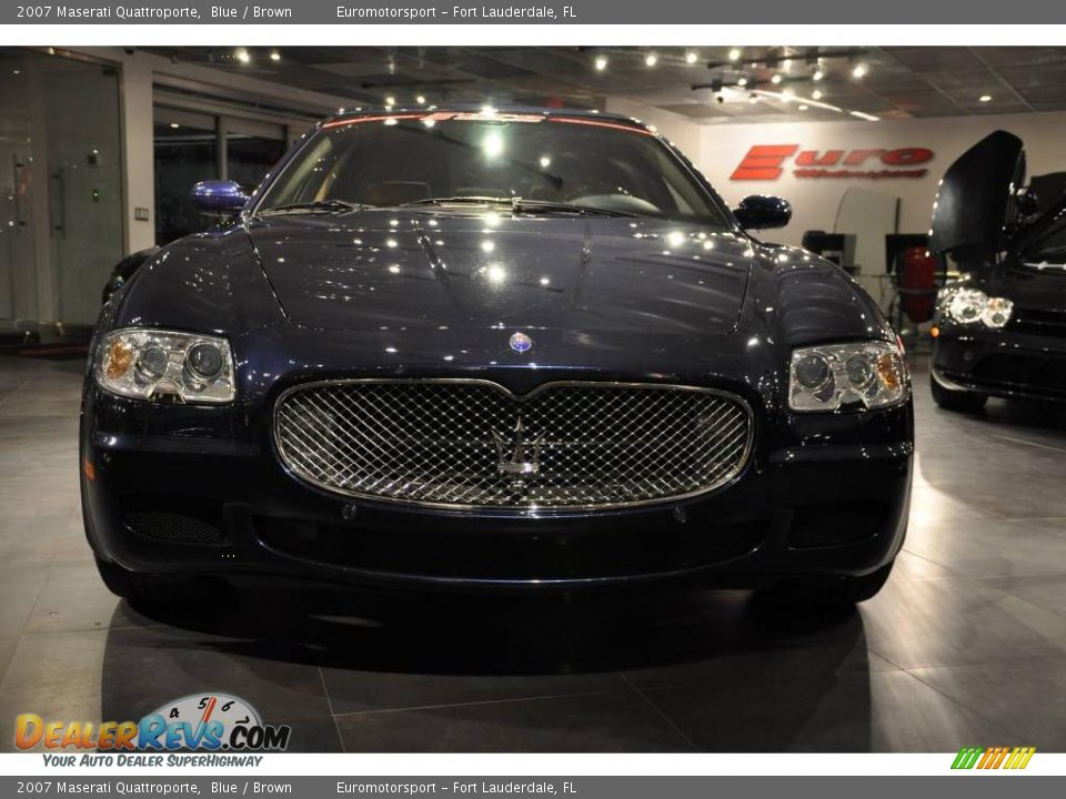 2007 Maserati Quattroporte Blue / Brown Photo #2