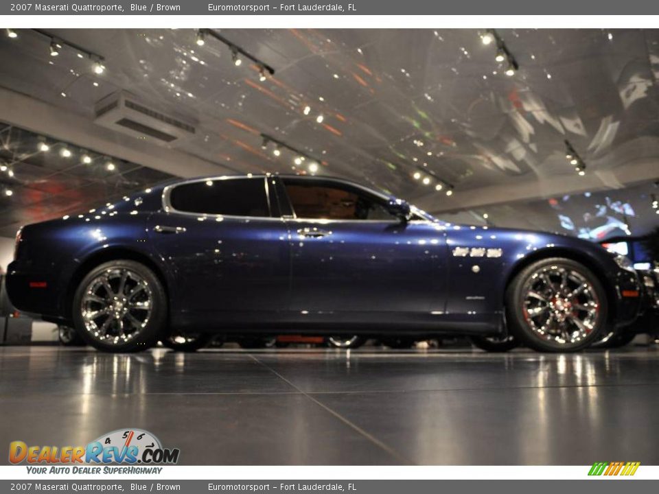 2007 Maserati Quattroporte Blue / Brown Photo #4