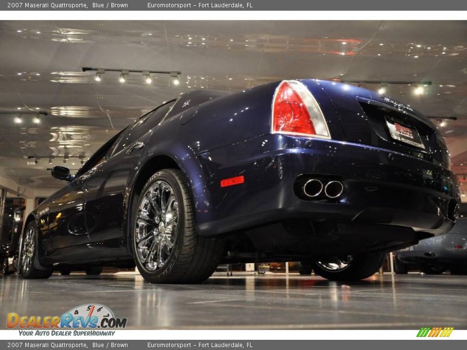 2007 Maserati Quattroporte Blue / Brown Photo #5