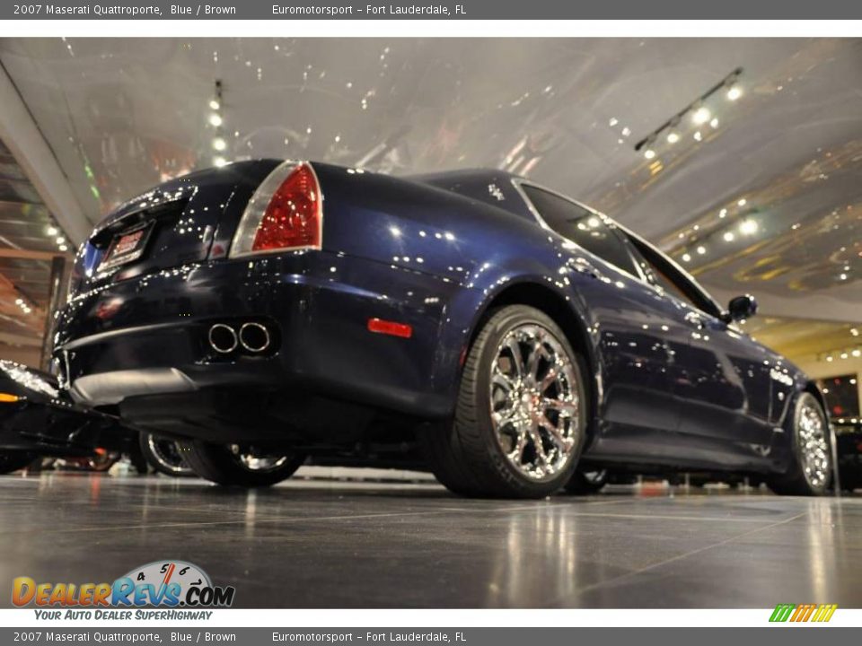 2007 Maserati Quattroporte Blue / Brown Photo #7