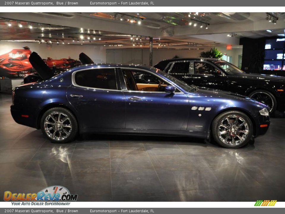 2007 Maserati Quattroporte Blue / Brown Photo #8