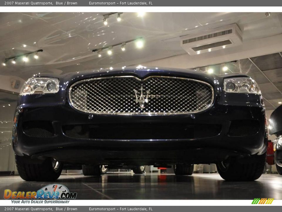 2007 Maserati Quattroporte Blue / Brown Photo #9