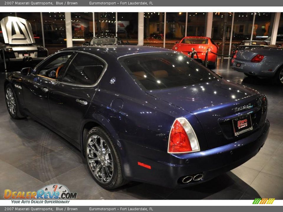 2007 Maserati Quattroporte Blue / Brown Photo #11