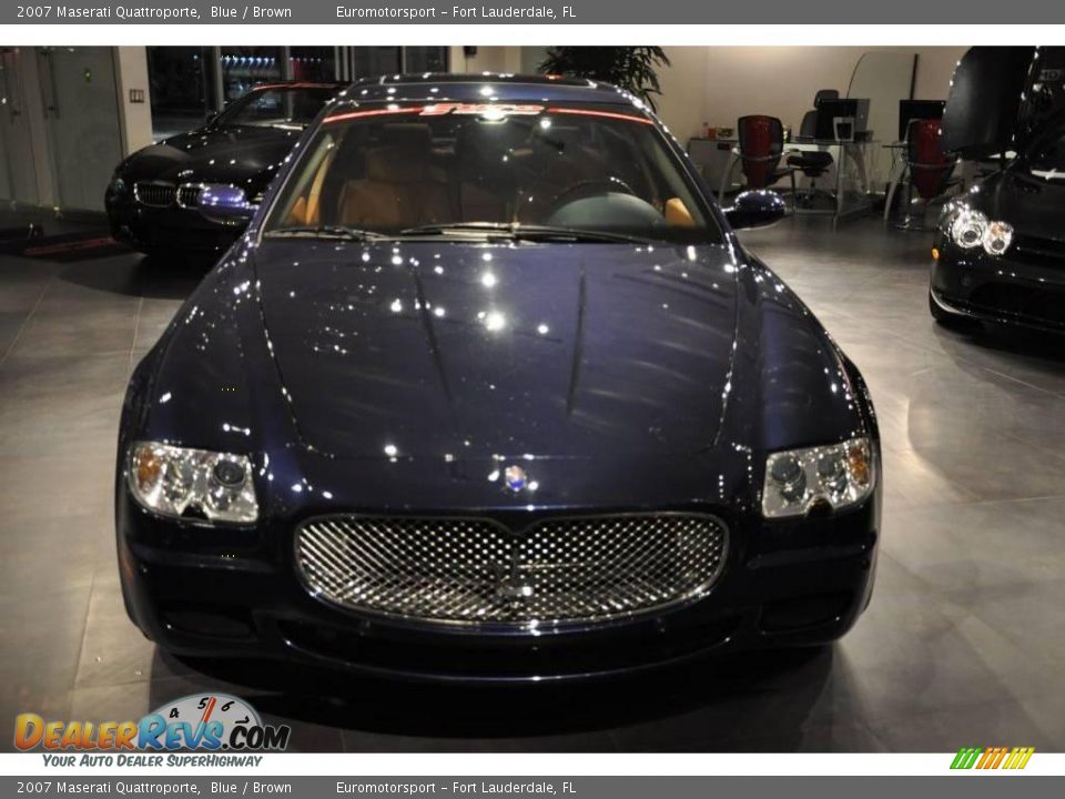 2007 Maserati Quattroporte Blue / Brown Photo #12