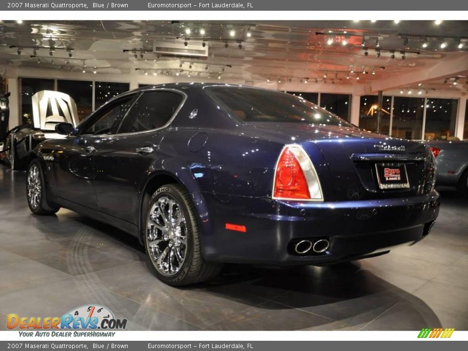 2007 Maserati Quattroporte Blue / Brown Photo #13