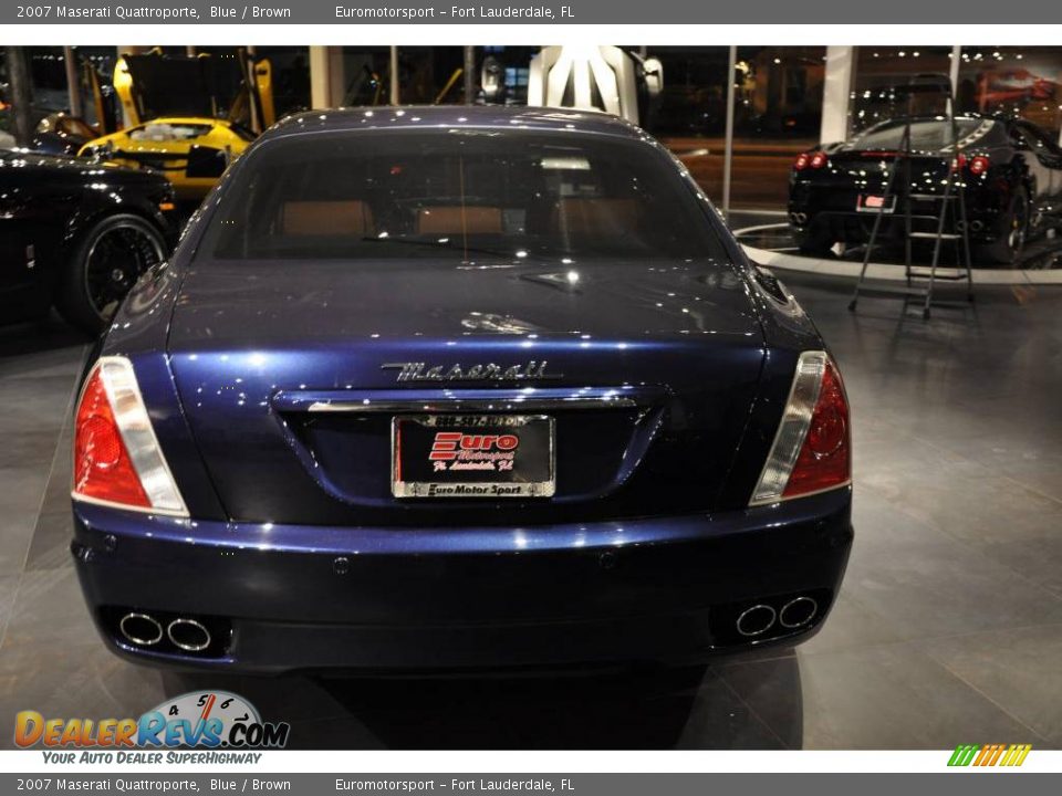 2007 Maserati Quattroporte Blue / Brown Photo #14