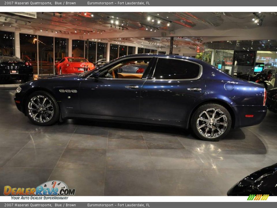 2007 Maserati Quattroporte Blue / Brown Photo #16