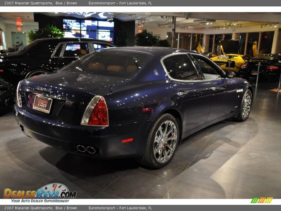 2007 Maserati Quattroporte Blue / Brown Photo #18