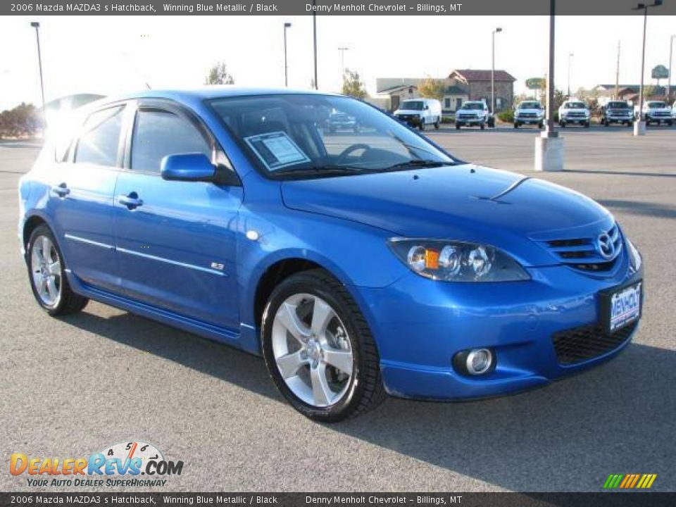 2006 Mazda MAZDA3 s Hatchback Winning Blue Metallic / Black Photo #3