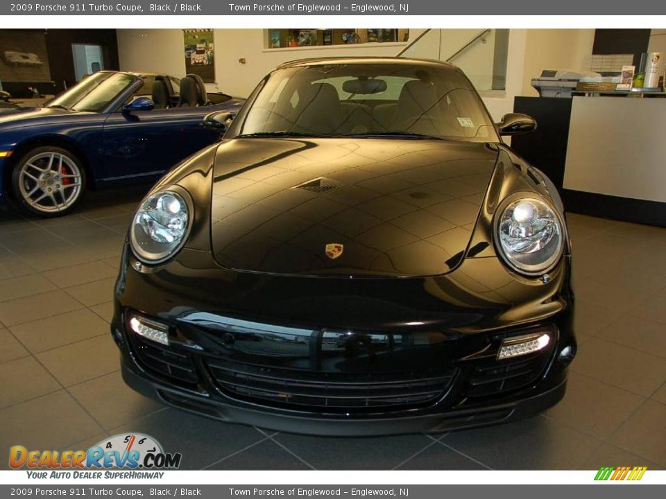 2009 Porsche 911 Turbo Coupe Black / Black Photo #2