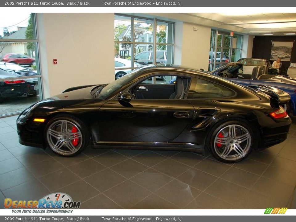 2009 Porsche 911 Turbo Coupe Black / Black Photo #3