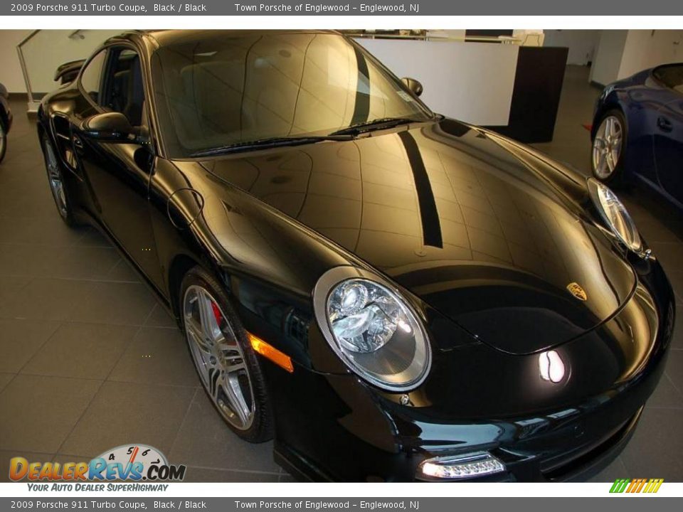2009 Porsche 911 Turbo Coupe Black / Black Photo #9