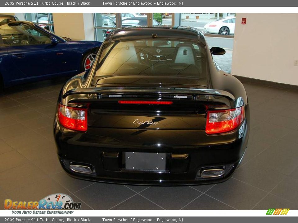 2009 Porsche 911 Turbo Coupe Black / Black Photo #11