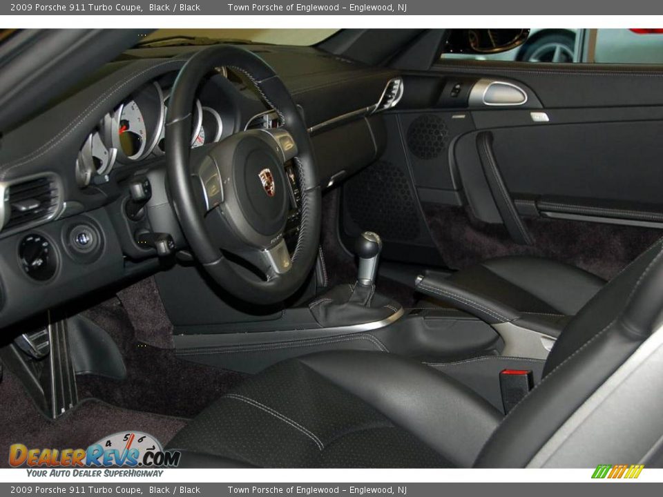 2009 Porsche 911 Turbo Coupe Black / Black Photo #14