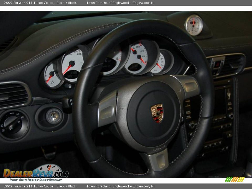 2009 Porsche 911 Turbo Coupe Black / Black Photo #15