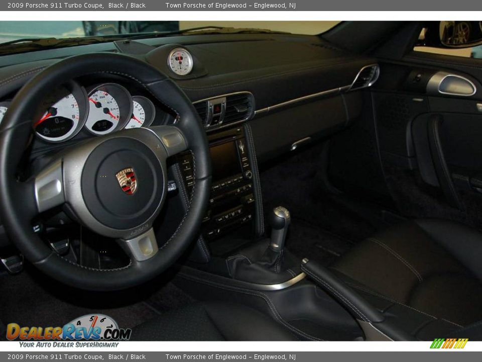 2009 Porsche 911 Turbo Coupe Black / Black Photo #17