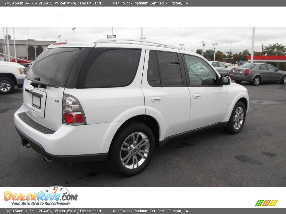 2009 Saab 9-7X 4.2i AWD Winter White / Desert Sand Photo #6