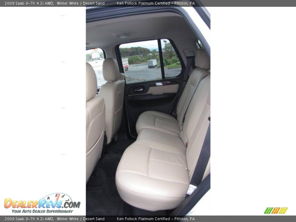 2009 Saab 9-7X 4.2i AWD Winter White / Desert Sand Photo #9