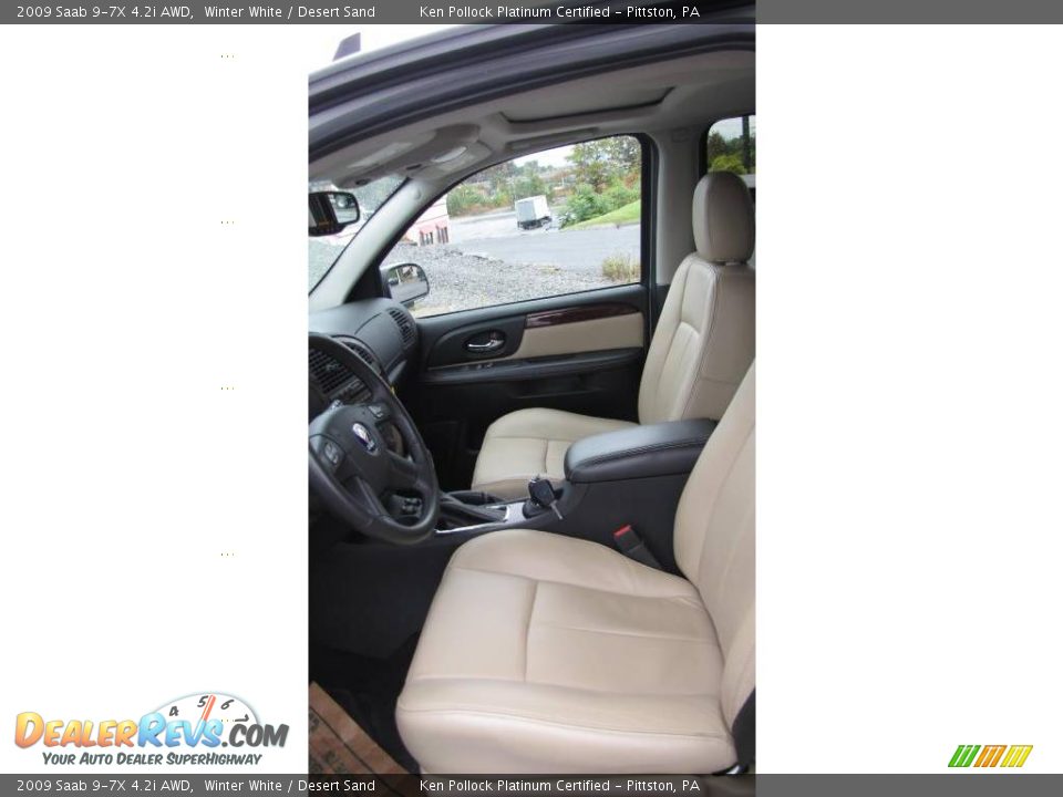 2009 Saab 9-7X 4.2i AWD Winter White / Desert Sand Photo #10