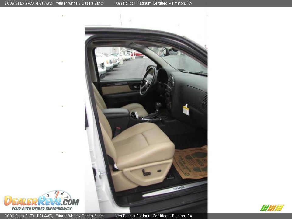 2009 Saab 9-7X 4.2i AWD Winter White / Desert Sand Photo #11