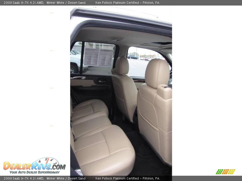 2009 Saab 9-7X 4.2i AWD Winter White / Desert Sand Photo #12
