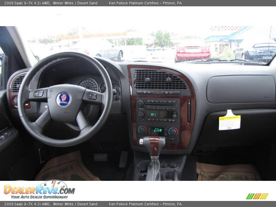 2009 Saab 9-7X 4.2i AWD Winter White / Desert Sand Photo #13