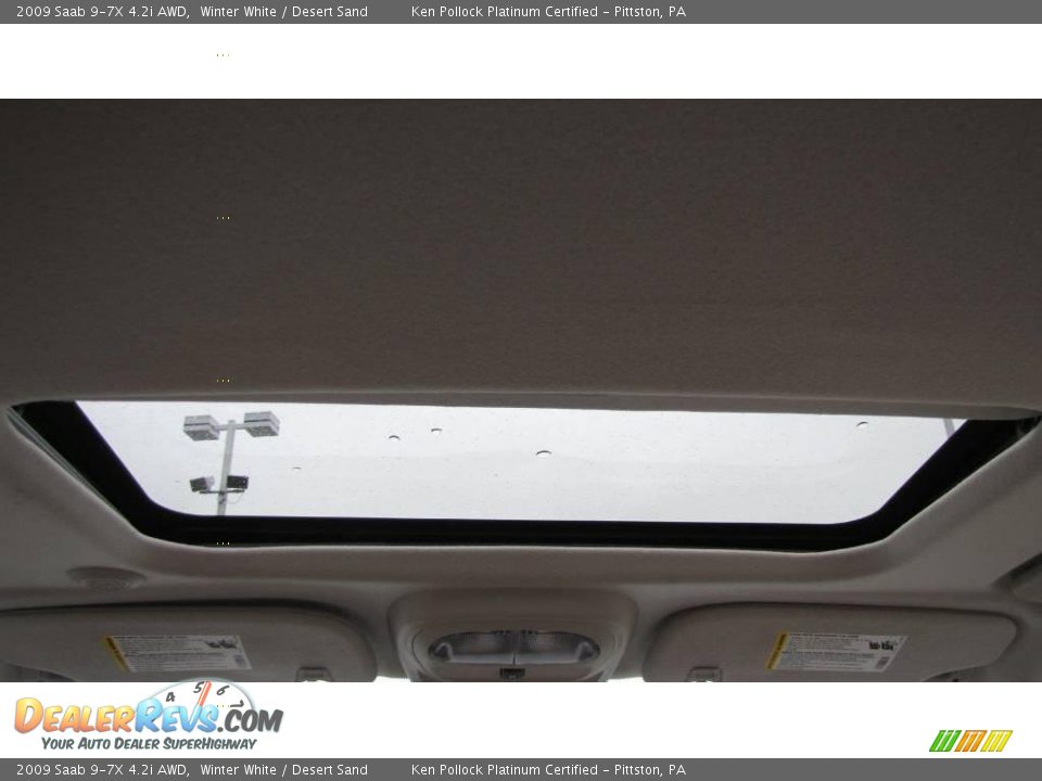 2009 Saab 9-7X 4.2i AWD Winter White / Desert Sand Photo #14