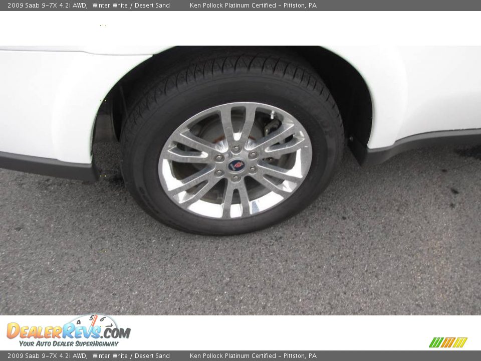 2009 Saab 9-7X 4.2i AWD Winter White / Desert Sand Photo #16