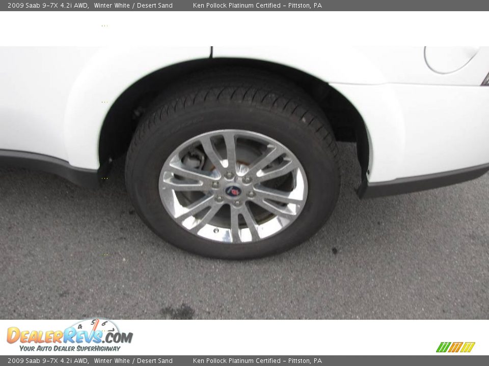 2009 Saab 9-7X 4.2i AWD Winter White / Desert Sand Photo #17