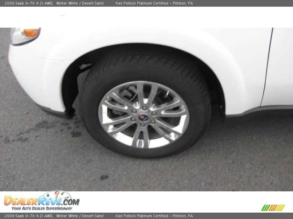 2009 Saab 9-7X 4.2i AWD Winter White / Desert Sand Photo #18