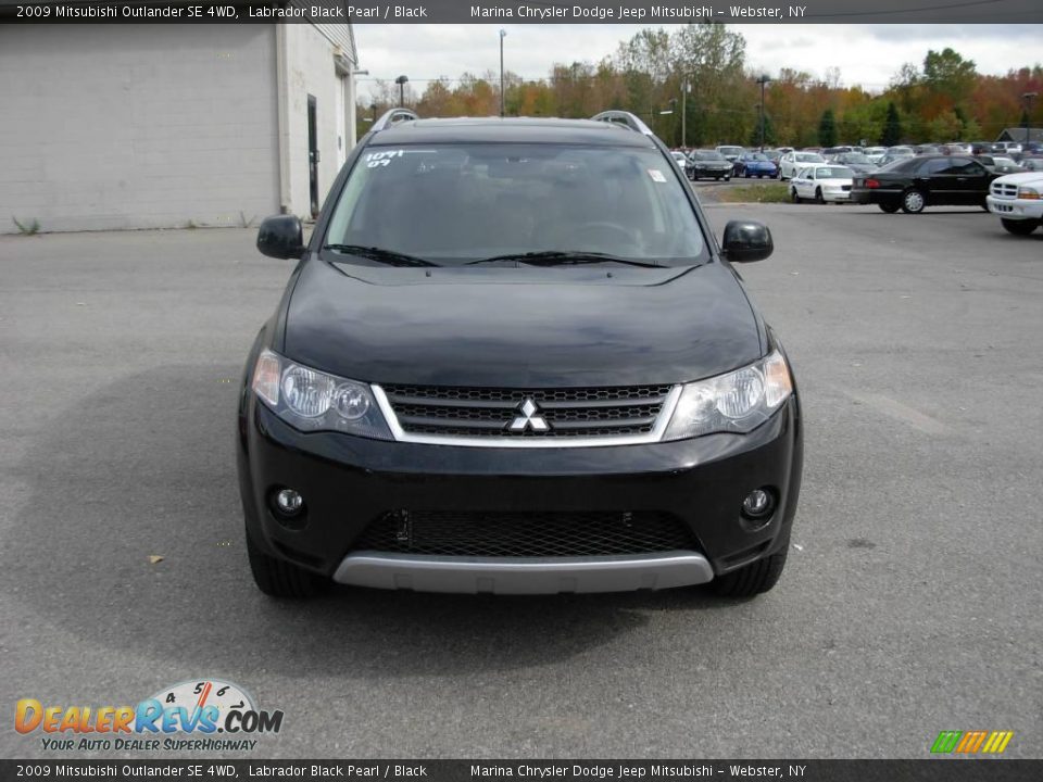 2009 Mitsubishi Outlander SE 4WD Labrador Black Pearl / Black Photo #13