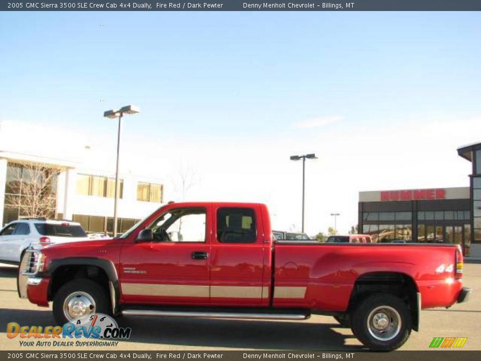 2005 GMC Sierra 3500 SLE Crew Cab 4x4 Dually Fire Red / Dark Pewter Photo #1