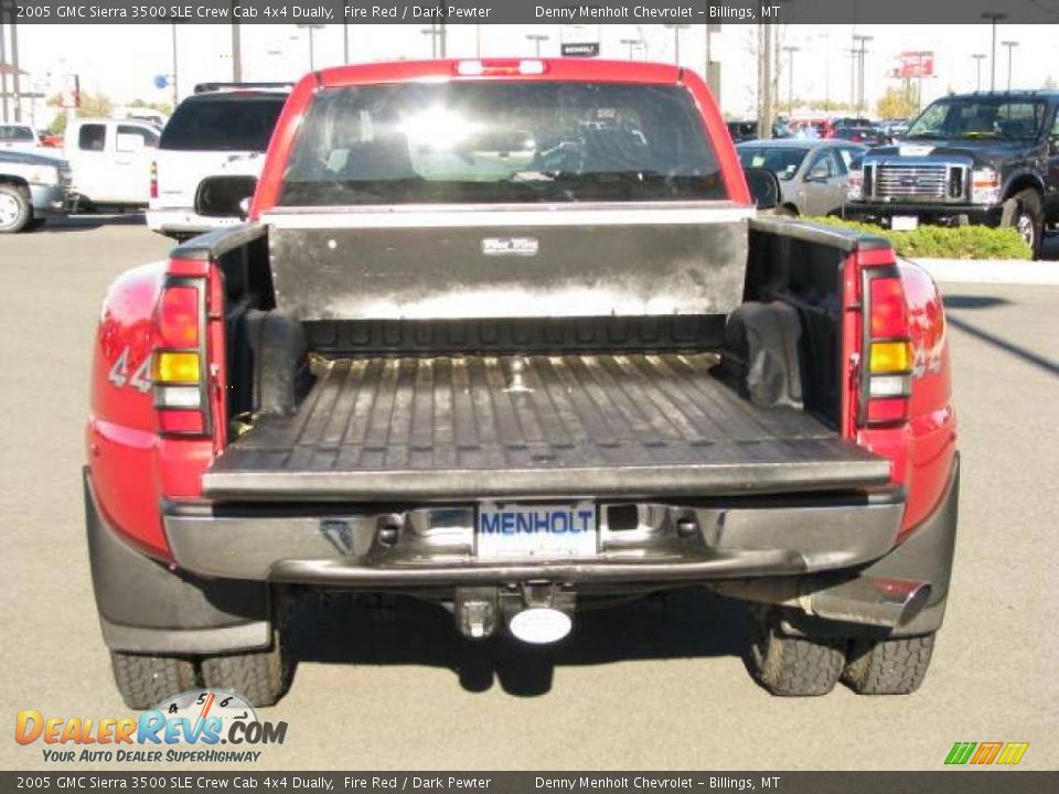 2005 GMC Sierra 3500 SLE Crew Cab 4x4 Dually Fire Red / Dark Pewter Photo #7