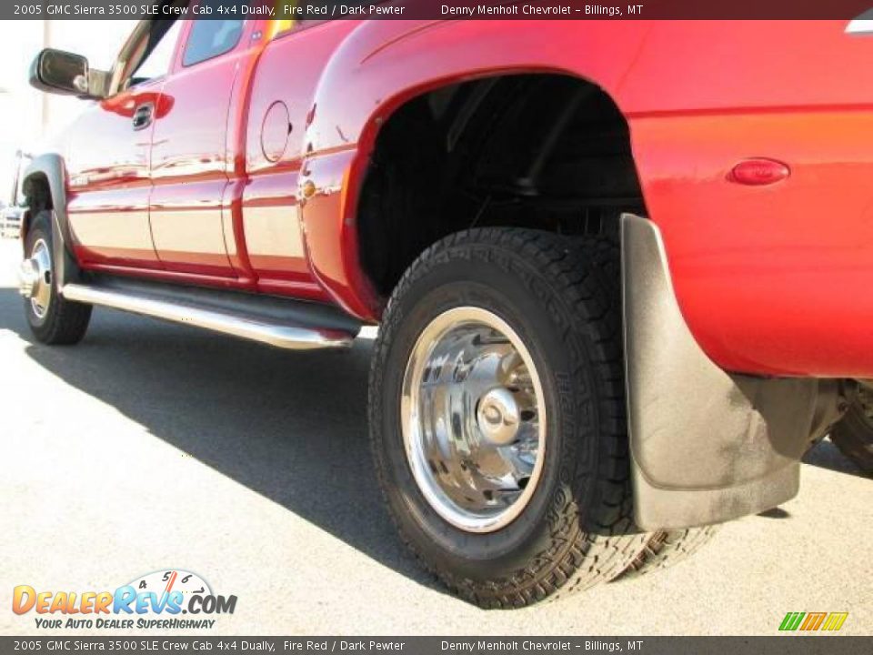 2005 GMC Sierra 3500 SLE Crew Cab 4x4 Dually Fire Red / Dark Pewter Photo #9