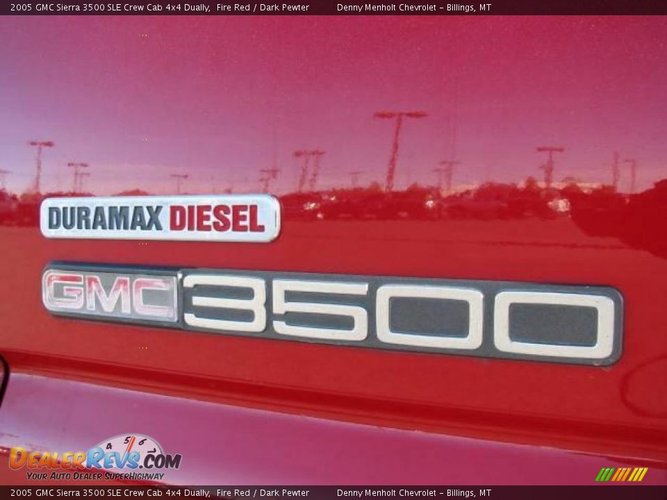 2005 GMC Sierra 3500 SLE Crew Cab 4x4 Dually Fire Red / Dark Pewter Photo #11