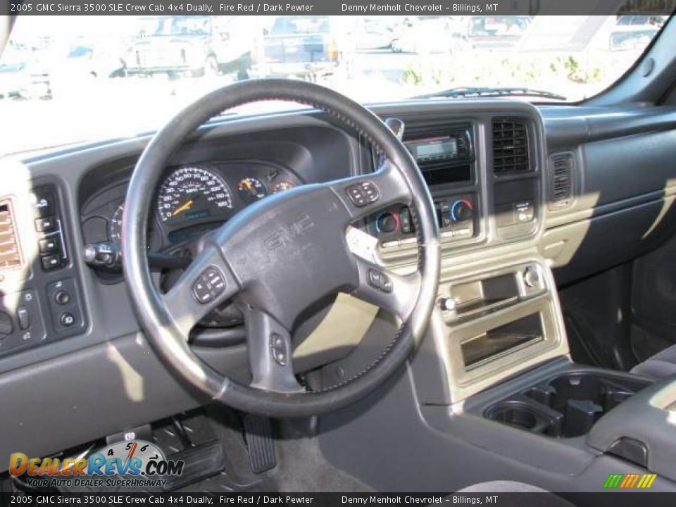 2005 GMC Sierra 3500 SLE Crew Cab 4x4 Dually Fire Red / Dark Pewter Photo #14