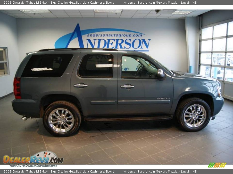 2008 Chevrolet Tahoe LTZ 4x4 Blue Granite Metallic / Light Cashmere/Ebony Photo #2