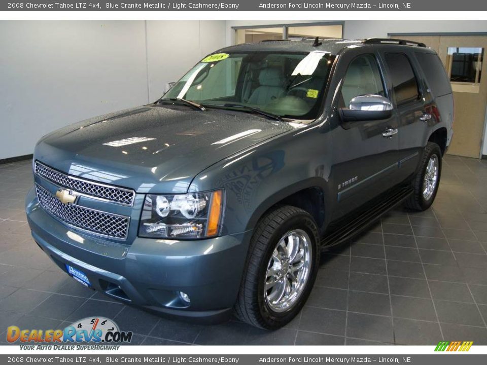 2008 Chevrolet Tahoe LTZ 4x4 Blue Granite Metallic / Light Cashmere/Ebony Photo #7