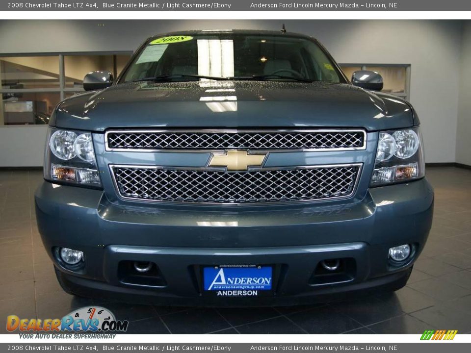 2008 Chevrolet Tahoe LTZ 4x4 Blue Granite Metallic / Light Cashmere/Ebony Photo #8