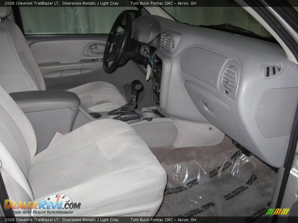 2008 Chevrolet TrailBlazer LT Silverstone Metallic / Light Gray Photo #12