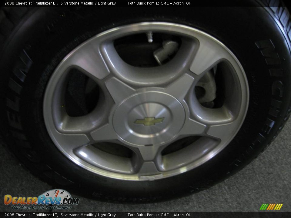 2008 Chevrolet TrailBlazer LT Silverstone Metallic / Light Gray Photo #13