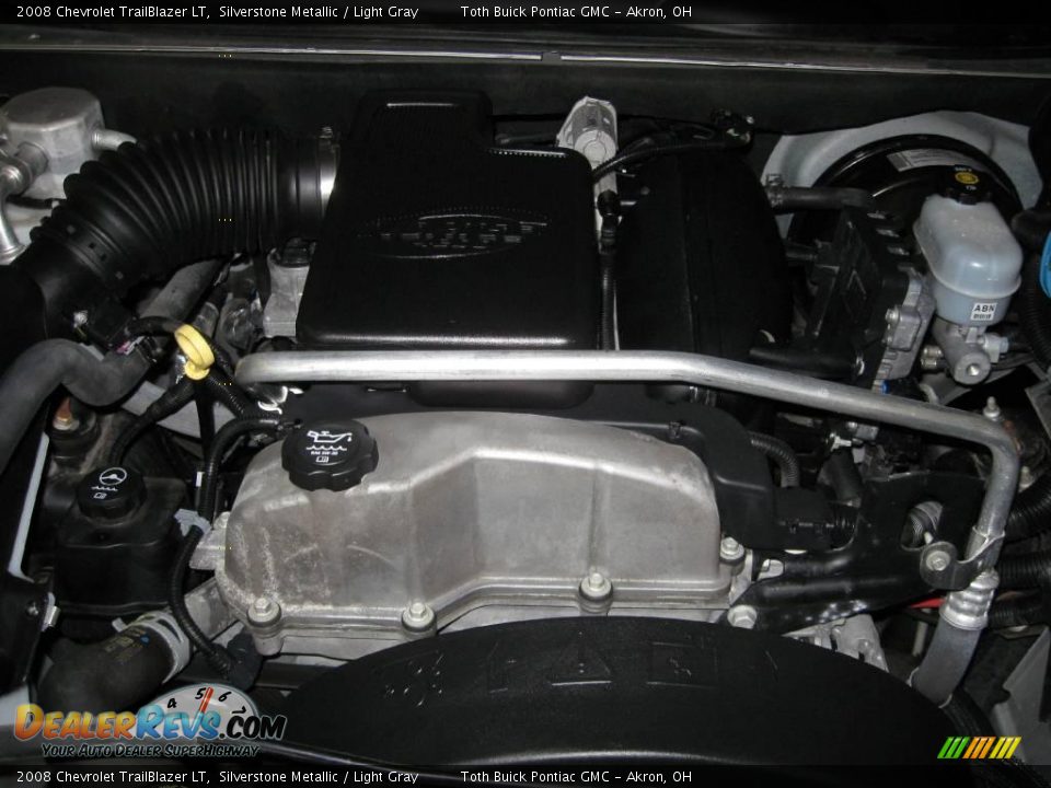 2008 Chevrolet TrailBlazer LT Silverstone Metallic / Light Gray Photo #14