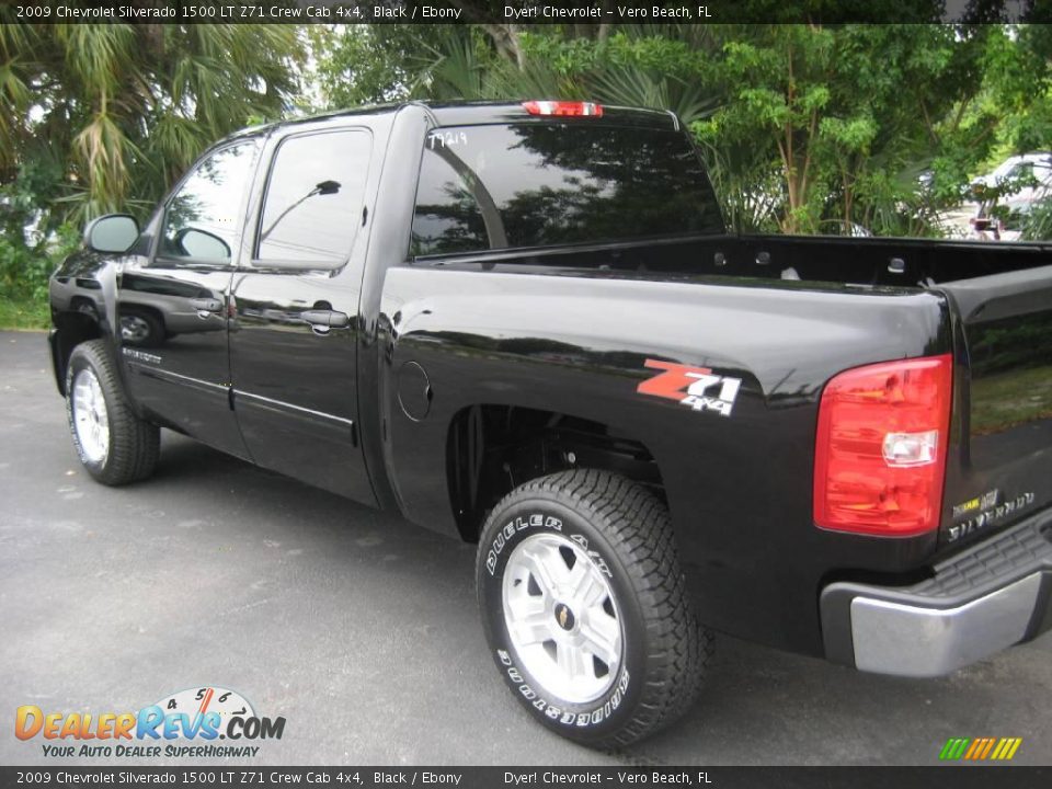 2009 Chevrolet Silverado 1500 LT Z71 Crew Cab 4x4 Black / Ebony Photo #3