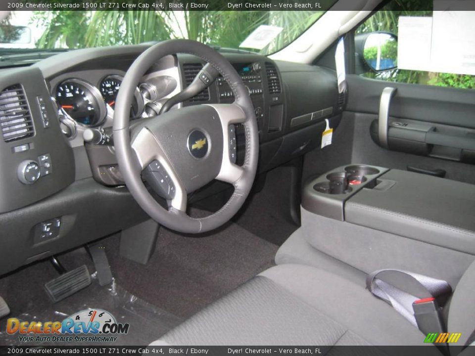 2009 Chevrolet Silverado 1500 LT Z71 Crew Cab 4x4 Black / Ebony Photo #4