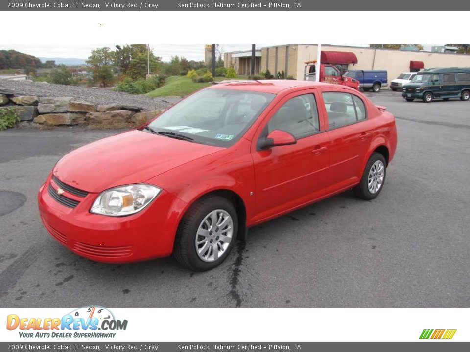 2009 Chevrolet Cobalt LT Sedan Victory Red / Gray Photo #2